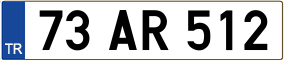 Trailer License Plate